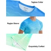 image:imageAPTRO Mens Dry Fit Workout Shirts Quick Dry Performance Gym T Shirts for Men Athletic Running Training TopLight Bluegreen