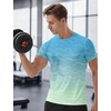 image:imageAPTRO Mens Dry Fit Workout Shirts Quick Dry Performance Gym T Shirts for Men Athletic Running Training TopLight Bluegreen