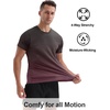 image:imageAPTRO Mens Dry Fit Workout Shirts Quick Dry Performance Gym T Shirts for Men Athletic Running Training TopWine Red