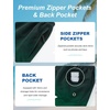 image:imageAPTRO Mens Swim Trunks 9 with Zipper Pockets Quick Dry Bathing Suit Swim Shorts Swimwear Beach Long ShortsZp07 Grass Green Diagonal