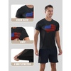 image:imageAPTRO Mens Workout Shirts Quick Dry Athletic Gym TShirts  Moisture Wicking Short Sleeve Performance Running Tees for MenBlack Us Flag