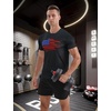 image:imageAPTRO Mens Workout Shirts Quick Dry Athletic Gym TShirts  Moisture Wicking Short Sleeve Performance Running Tees for MenBlack Us Flag
