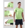 image:imageAPTRO Mens Workout Shirts Quick Dry Athletic Gym TShirts  Moisture Wicking Short Sleeve Performance Running Tees for MenLight Green