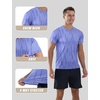 image:imageAPTRO Mens Workout Shirts Quick Dry Athletic Gym TShirts  Moisture Wicking Short Sleeve Performance Running Tees for MenLight Purple