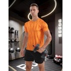 image:imageAPTRO Mens Workout Shirts Quick Dry Athletic Gym TShirts  Moisture Wicking Short Sleeve Performance Running Tees for MenOrange Camo