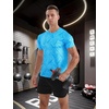 image:imageAPTRO Mens Workout Shirts Quick Dry Athletic Gym TShirts  Moisture Wicking Short Sleeve Performance Running Tees for MenSky Blue