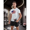 image:imageAPTRO Mens Workout Shirts Quick Dry Athletic Gym TShirts  Moisture Wicking Short Sleeve Performance Running Tees for MenWhite Us Flag