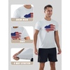 image:imageAPTRO Mens Workout Shirts Quick Dry Athletic Gym TShirts  Moisture Wicking Short Sleeve Performance Running Tees for MenWhite Us Flag