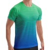 image:imageAPTRO Mens Dry Fit Workout Shirts Quick Dry Performance Gym T Shirts for Men Athletic Running Training TopDark Blue Green