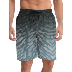 image:imageAPTRO Mens Swim Trunks 9 with Zipper Pockets Quick Dry Bathing Suit Swim Shorts Swimwear Beach Long ShortsZp05 Black Diagonal
