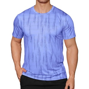 image:imageAPTRO Mens Workout Shirts Quick Dry Athletic Gym TShirts  Moisture Wicking Short Sleeve Performance Running Tees for MenLight Purple