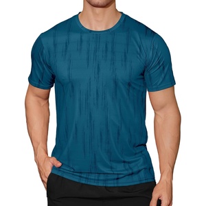 image:imageAPTRO Mens Workout Shirts Quick Dry Athletic Gym TShirts  Moisture Wicking Short Sleeve Performance Running Tees for MenTeal Camo