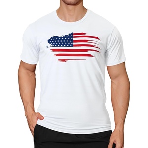 image:imageAPTRO Mens Workout Shirts Quick Dry Athletic Gym TShirts  Moisture Wicking Short Sleeve Performance Running Tees for MenWhite Us Flag