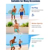 image:imageAPTRO Mens Swim Trunks with Compression Liner 5 Inch Bathing Suit Beach SwimsuitsM083 Navyred Stripe Zip Pockets