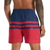 image:imageAPTRO Mens Swim Trunks with Compression Liner 5 Inch Bathing Suit Beach SwimsuitsM083 Navyred Stripe Zip Pockets