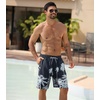 image:imageAPTRO Mens Swim Trunks 9 inch Bathing Suit Big amp Tall Swim Shorts  Quick Dry Breathable Fabric Elastic Waistband with Drawstring Swimsuits for Beach Swimming Vacation PartyPalm Black