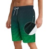 image:imageAPTRO Mens Swim Trunks 9 inch Bathing Suit Big amp Tall Swim Shorts  Quick Dry Breathable Fabric Elastic Waistband with Drawstring Swimsuits for Beach Swimming Vacation PartyZp07 Grass Green Diagonal