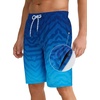 image:imageAPTRO Mens Swim Trunks 9 inch Bathing Suit Big amp Tall Swim Shorts  Quick Dry Breathable Fabric Elastic Waistband with Drawstring Swimsuits for Beach Swimming Vacation PartyZp06 Blue Diagonal