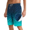 image:imageAPTRO Mens Swim Trunks 9 inch Bathing Suit Big amp Tall Swim Shorts  Quick Dry Breathable Fabric Elastic Waistband with Drawstring Swimsuits for Beach Swimming Vacation PartyZp07 Green Diagonal