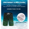 image:imageAPTRO Mens Swim Trunks 9 inch Bathing Suit Big amp Tall Swim Shorts  Quick Dry Breathable Fabric Elastic Waistband with Drawstring Swimsuits for Beach Swimming Vacation Party16 Gradientgreen