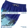image:imageAPTRO Mens Swim Trunks 9 inch Bathing Suit Big amp Tall Swim Shorts  Quick Dry Breathable Fabric Elastic Waistband with Drawstring Swimsuits for Beach Swimming Vacation PartyPalm Tree
