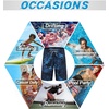 image:imageAPTRO Mens Swim Trunks 9 inch Bathing Suit Big amp Tall Swim Shorts  Quick Dry Breathable Fabric Elastic Waistband with Drawstring Swimsuits for Beach Swimming Vacation PartyH14 Palm Blue