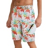 image:imageAPTRO Mens Swim Trunks 9 inch Bathing Suit Big amp Tall Swim Shorts  Quick Dry Breathable Fabric Elastic Waistband with Drawstring Swimsuits for Beach Swimming Vacation PartyZp08 Orange Palm