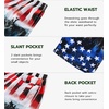 image:imageAPTRO Mens Swim Trunks 9 inch Bathing Suit Big amp Tall Swim Shorts  Quick Dry Breathable Fabric Elastic Waistband with Drawstring Swimsuits for Beach Swimming Vacation PartyK38 Flagred