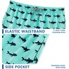 image:imageAPTRO Mens Swim Trunks 9 inch Bathing Suit Big amp Tall Swim Shorts  Quick Dry Breathable Fabric Elastic Waistband with Drawstring Swimsuits for Beach Swimming Vacation PartyHw015 Green Shark