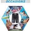 image:imageAPTRO Mens Swim Trunks 9 inch Bathing Suit Big amp Tall Swim Shorts  Quick Dry Breathable Fabric Elastic Waistband with Drawstring Swimsuits for Beach Swimming Vacation Party15 Gradientgrey