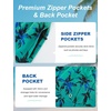 image:imageAPTRO Mens Swim Trunks 9 inch Bathing Suit Big amp Tall Swim Shorts  Quick Dry Breathable Fabric Elastic Waistband with Drawstring Swimsuits for Beach Swimming Vacation PartyZp10 Green Palm