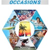 image:imageAPTRO Mens Swim Trunks 9 inch Bathing Suit Big amp Tall Swim Shorts  Quick Dry Breathable Fabric Elastic Waistband with Drawstring Swimsuits for Beach Swimming Vacation PartyH17 Palm Sunset