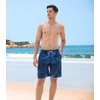 image:imageAPTRO Mens Swim Trunks 9 inch Bathing Suit Big amp Tall Swim Shorts  Quick Dry Breathable Fabric Elastic Waistband with Drawstring Swimsuits for Beach Swimming Vacation PartyH14 Palm Blue
