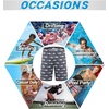 image:imageAPTRO Mens Swim Trunks 9 inch Bathing Suit Big amp Tall Swim Shorts  Quick Dry Breathable Fabric Elastic Waistband with Drawstring Swimsuits for Beach Swimming Vacation Party1702 Shark