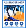 image:imageAPTRO Mens Swim Trunks 9 inch Bathing Suit Big amp Tall Swim Shorts  Quick Dry Breathable Fabric Elastic Waistband with Drawstring Swimsuits for Beach Swimming Vacation PartyH09 Palm Blue
