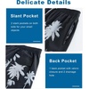 image:imageAPTRO Mens Swim Trunks 9 inch Bathing Suit Big amp Tall Swim Shorts  Quick Dry Breathable Fabric Elastic Waistband with Drawstring Swimsuits for Beach Swimming Vacation PartyPalm Black
