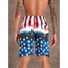 image:imageAPTRO Mens Swim Trunks 9 inch Bathing Suit Big amp Tall Swim Shorts  Quick Dry Breathable Fabric Elastic Waistband with Drawstring Swimsuits for Beach Swimming Vacation PartyK38 Flagred