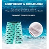 image:imageAPTRO Mens Swim Trunks 9 inch Bathing Suit Big amp Tall Swim Shorts  Quick Dry Breathable Fabric Elastic Waistband with Drawstring Swimsuits for Beach Swimming Vacation PartyHw015 Green Shark