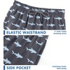 image:imageAPTRO Mens Swim Trunks 9 inch Bathing Suit Big amp Tall Swim Shorts  Quick Dry Breathable Fabric Elastic Waistband with Drawstring Swimsuits for Beach Swimming Vacation Party1702 Shark
