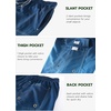image:imageAPTRO Mens Swim Trunks 9 inch Bathing Suit Big amp Tall Swim Shorts  Quick Dry Breathable Fabric Elastic Waistband with Drawstring Swimsuits for Beach Swimming Vacation PartyGradient Blue Cargo