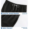 image:imageAPTRO Mens Swim Trunks 9 inch Bathing Suit Big amp Tall Swim Shorts  Quick Dry Breathable Fabric Elastic Waistband with Drawstring Swimsuits for Beach Swimming Vacation Party17 Solid Black