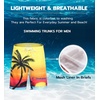 image:imageAPTRO Mens Swim Trunks 9 inch Bathing Suit Big amp Tall Swim Shorts  Quick Dry Breathable Fabric Elastic Waistband with Drawstring Swimsuits for Beach Swimming Vacation PartyH17 Palm Sunset