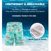 image:imageAPTRO Mens Swim Trunks 9 inch Bathing Suit Big amp Tall Swim Shorts  Quick Dry Breathable Fabric Elastic Waistband with Drawstring Swimsuits for Beach Swimming Vacation PartyT11 Flamingo