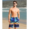 image:imageAPTRO Mens Swim Trunks 9 inch Bathing Suit Big amp Tall Swim Shorts  Quick Dry Breathable Fabric Elastic Waistband with Drawstring Swimsuits for Beach Swimming Vacation PartyH09 Palm Blue