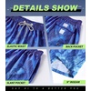 image:imageAPTRO Mens Swim Trunks 9 inch Bathing Suit Big amp Tall Swim Shorts  Quick Dry Breathable Fabric Elastic Waistband with Drawstring Swimsuits for Beach Swimming Vacation PartyA12 Palmblue
