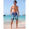 image:imageAPTRO Mens Swim Trunks 9 inch Bathing Suit Big amp Tall Swim Shorts  Quick Dry Breathable Fabric Elastic Waistband with Drawstring Swimsuits for Beach Swimming Vacation PartyPalm Tree