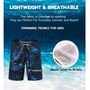 image:imageAPTRO Mens Swim Trunks 9 inch Bathing Suit Big amp Tall Swim Shorts  Quick Dry Breathable Fabric Elastic Waistband with Drawstring Swimsuits for Beach Swimming Vacation PartyH14 Palm Blue