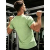image:imageAPTRO Mens Workout Shirts Quick Dry Athletic Gym TShirts  Moisture Wicking Short Sleeve Performance Running Tees for MenLight Green