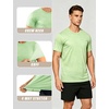 image:imageAPTRO Mens Workout Shirts Quick Dry Athletic Gym TShirts  Moisture Wicking Short Sleeve Performance Running Tees for MenLight Green