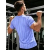 image:imageAPTRO Mens Workout Shirts Quick Dry Athletic Gym TShirts  Moisture Wicking Short Sleeve Performance Running Tees for MenLight Purple